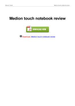 Medion touch notebook review