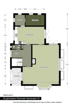 Plattegrond - Burg - Burgemeester Roosmale Nepveulaan 32 Putten