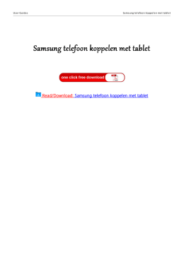 Samsung telefoon koppelen met tablet