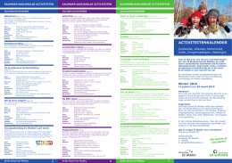 Activiteitenkalender Zuidwolde e.o. Winter 2015