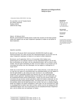 Kamerbrief over verzoek openbaarmaking IGZ