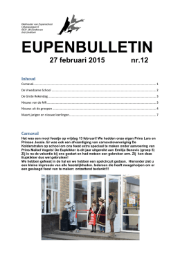Bulletin 27-02 - Wethouder van Eupen