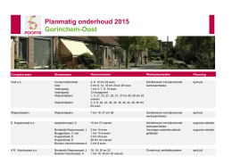 Planmatig onderhoud 2015 Gorinchem-Oost