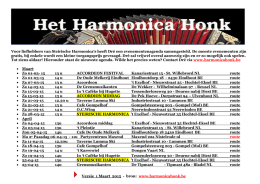 agenda 2013 - Harmonica Honk