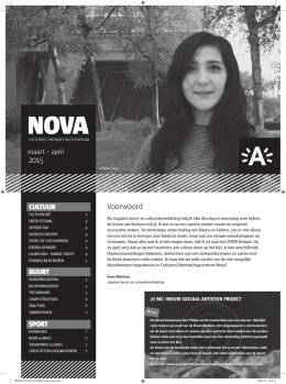 Nova krantje overzicht - tweemaandelijkse brochure