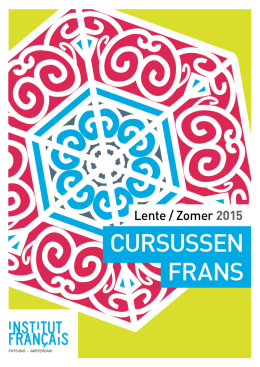 Cursussen Frans - Institut Francais - Pays-Bas