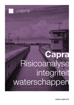 Capra Risicoanalyse integriteit waterschappen