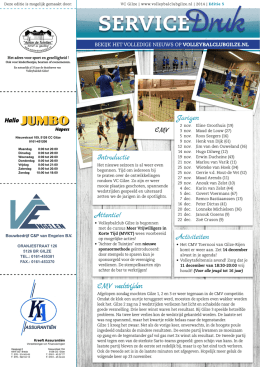 Editie 5 - Volleybalclub Gilze