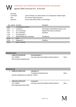 Subcommissie III d.d. 25-03-2015