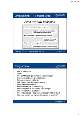 Pensioenen