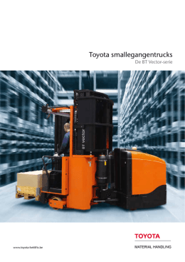 Brochure BT Vector - Toyota Material Handling Belgium