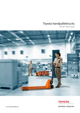BT Lifter Brochure - Toyota Material Handling Belgium