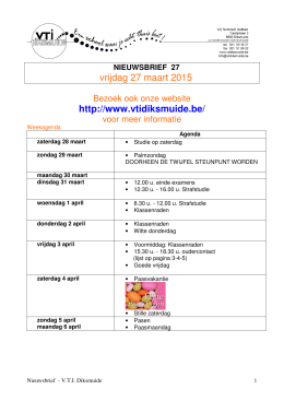 Lees onze laatste nieuwsbrief
