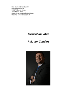 hier mijn CV!