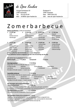 Zomerbarbecue - Sterslager.be