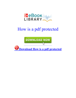 How is a pdf protected