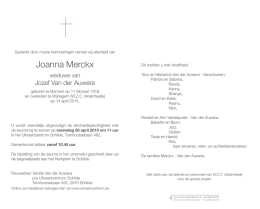 Joanna Merckx - uitvaartcentrum.be