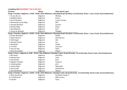 Lesindeling cross 2015