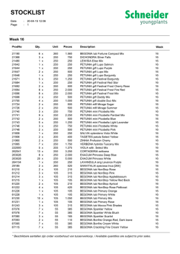 Stock-list in PDF