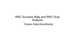 RRC Success Rate and RRC Drop Analysis Zante