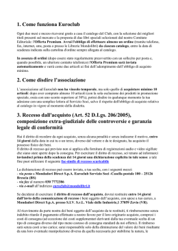 1. Come funziona Euroclub 2. Come disdire l