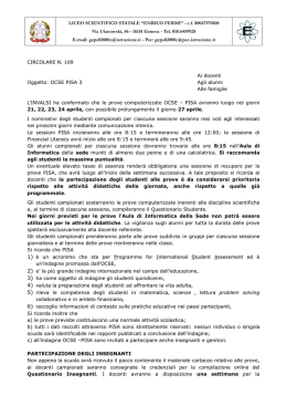 109 OCSE PISA 3 - Liceo Scientifico Enrico Fermi