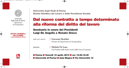 Dal nuovo contratto a tempo determinato alla riforma del diritto del