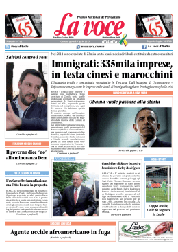 09 APRILE 2015 - La Voce d`Italia