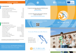 SUNBEAM flyer - Università Politecnica delle Marche