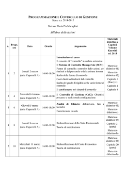 00) Course Syllabus I modulo