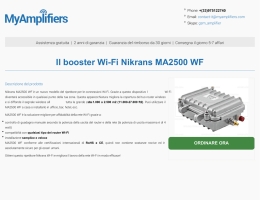 Il booster Wi-Fi Nikrans MA2500 WF