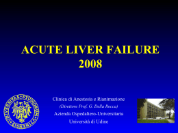 Acute Liver Failure - Università di Udine