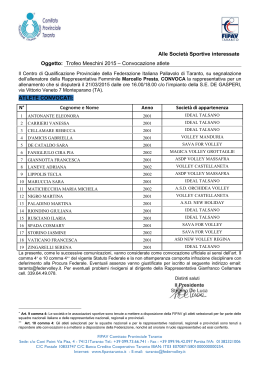 Convocazione - Fipav Taranto