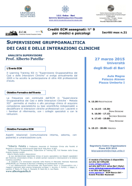 locandina ecm .pdf - Università degli Studi di Bari