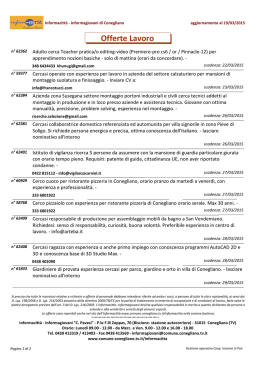 Annunci Informagiovani di Conegliano