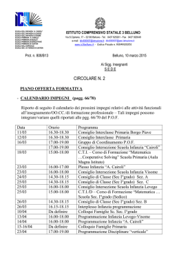 Circolare n&deg;2 - istituto comprensivo 3 belluno