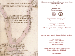 invito - Istituto Nazionale Di Studi Romani