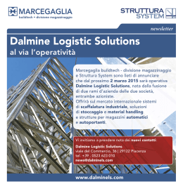 Nasce Dalmine Logistic Solutions