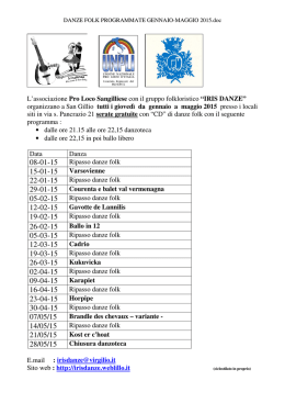 Scarica Documento PDF - Gruppo Iris Danze
