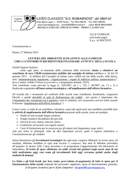 lettera del dirigente alle famiglie sulle iscrizioni