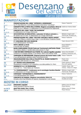 Marzo 2015 - Comune di Desenzano del Garda