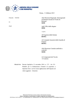 nota protocollo 17631/RU dell`11.02.2015