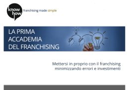 brochure - Know How Franchising