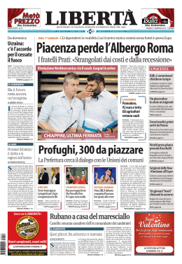 Scarica il PDF della prima pagina di oggi