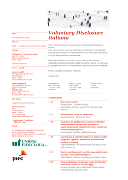 Voluntary Disclosure italiana