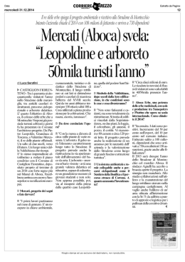 (Aboca) svela "Leopoldine e arboreto