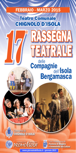 PromoIsola-17.a Rass.Teatrale - Progr.Generale Chignolo Feb-Mar