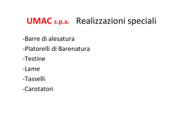 UMAC s.p.a. Realizzazioni speciali