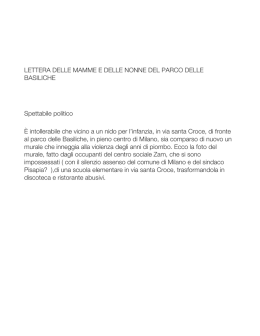 lettera mamme basiliche