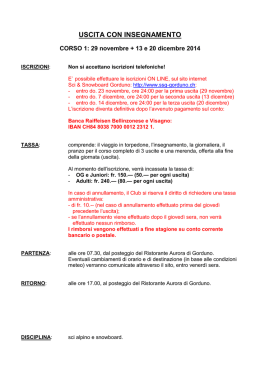 Stagione 2014-15 - info corso 1